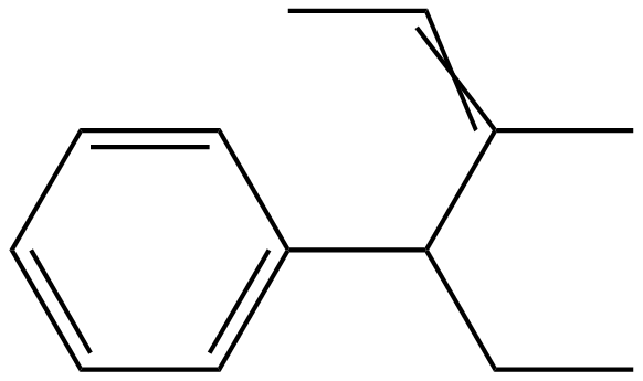 Image of (1-ethyl-2-methyl-2-butenyl)benzene