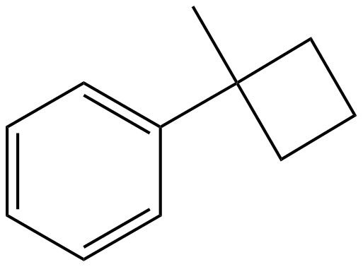 Image of (1-methylcyclobutyl)benzene