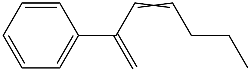 Image of (1-methylene-2-hexenyl)benzene