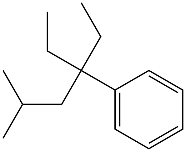 Image of (1,1-diethyl-3-methylbutyl)benzene