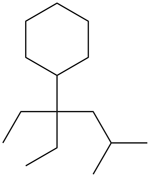 Image of (1,1-diethyl-3-methylbutyl)cyclohexane