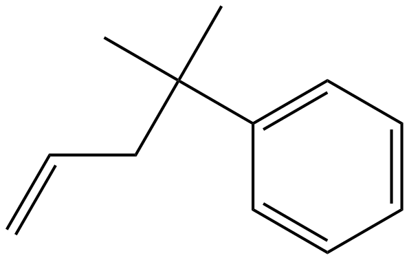 Image of (1,1-dimethyl-3-butenyl)benzene