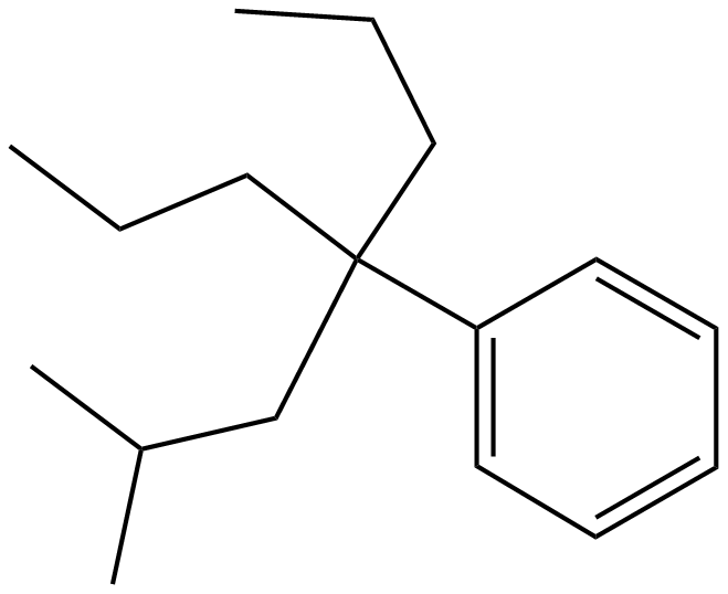 Image of (1,1-dipropyl-3-methylbutyl)benzene