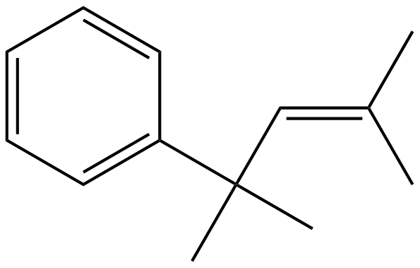 Image of (1,1,3-trimethyl-2-butenyl)benzene