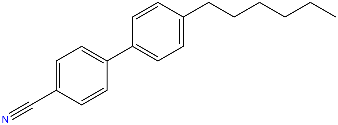Image of [1,1'-biphenyl]-4-carbonitrile, 4'-hexyl-