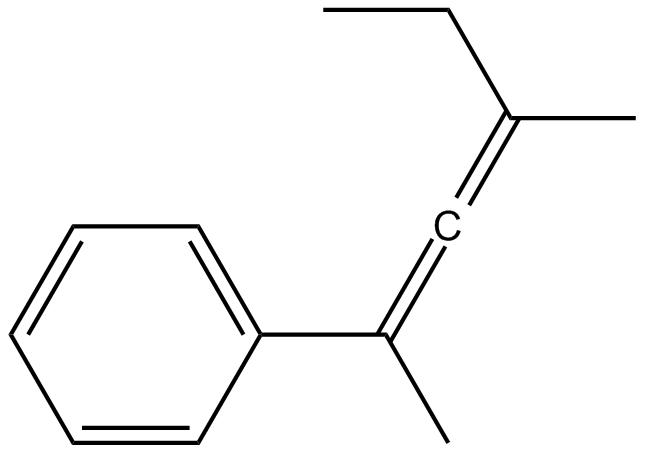 Image of (1,3-dimethyl-1,2-pentadienyl)benzene