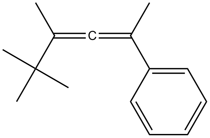 Image of (1,3,4,4-tetramethyl-1,2-pentadienyl)benzene