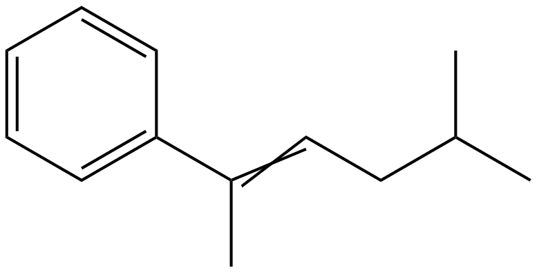Image of (1,4-dimethyl-1-pentenyl)benzene