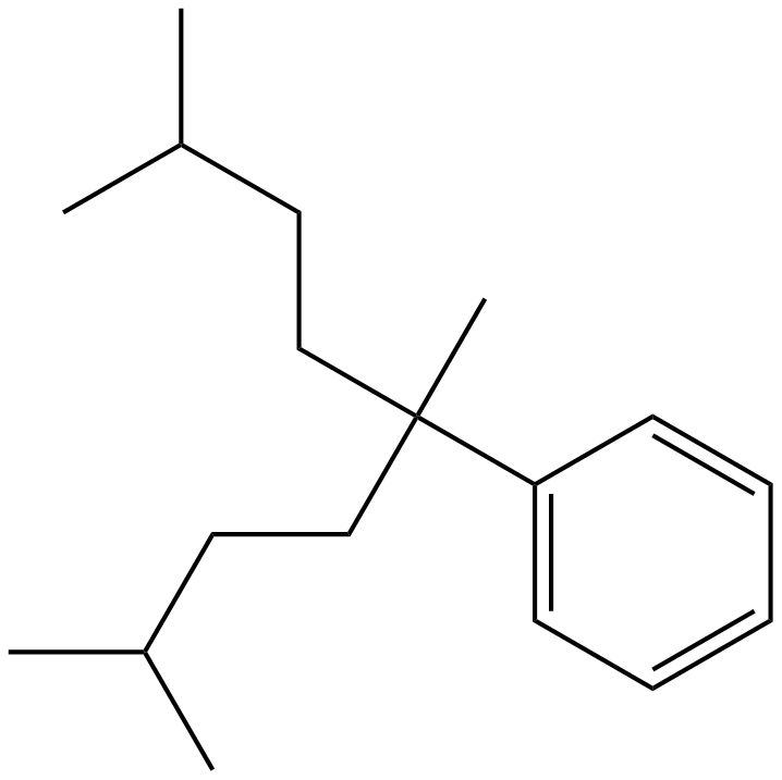 Image of [1,4-dimethyl-1-(3-methylbutyl)pentyl]benzene