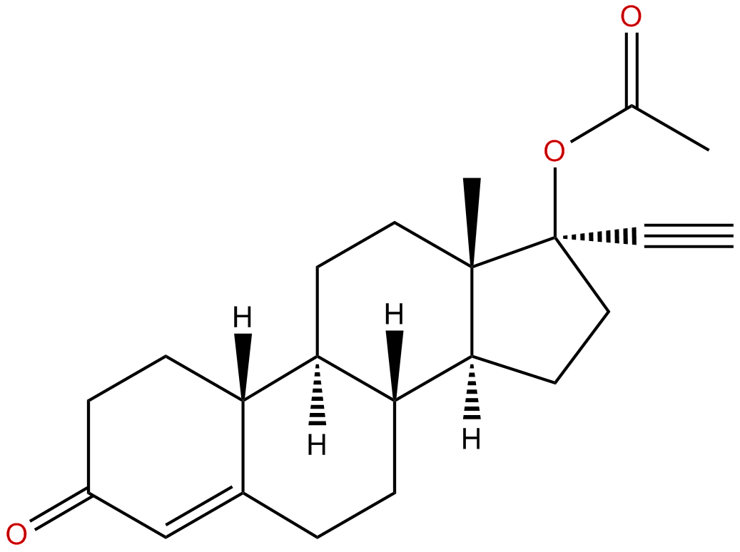 Image of (17.alpha.)-17-(acetyloxy)-19-norpregn-4-en-20-yn-3-one