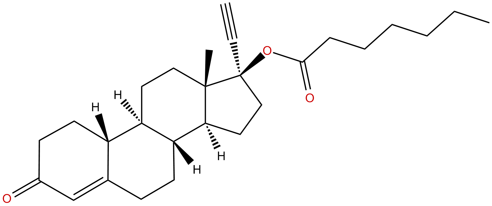Image of (17.alpha.)-17-[(1-oxoheptyl)oxy]-19-norpregn-4-en-20-yn-3-one