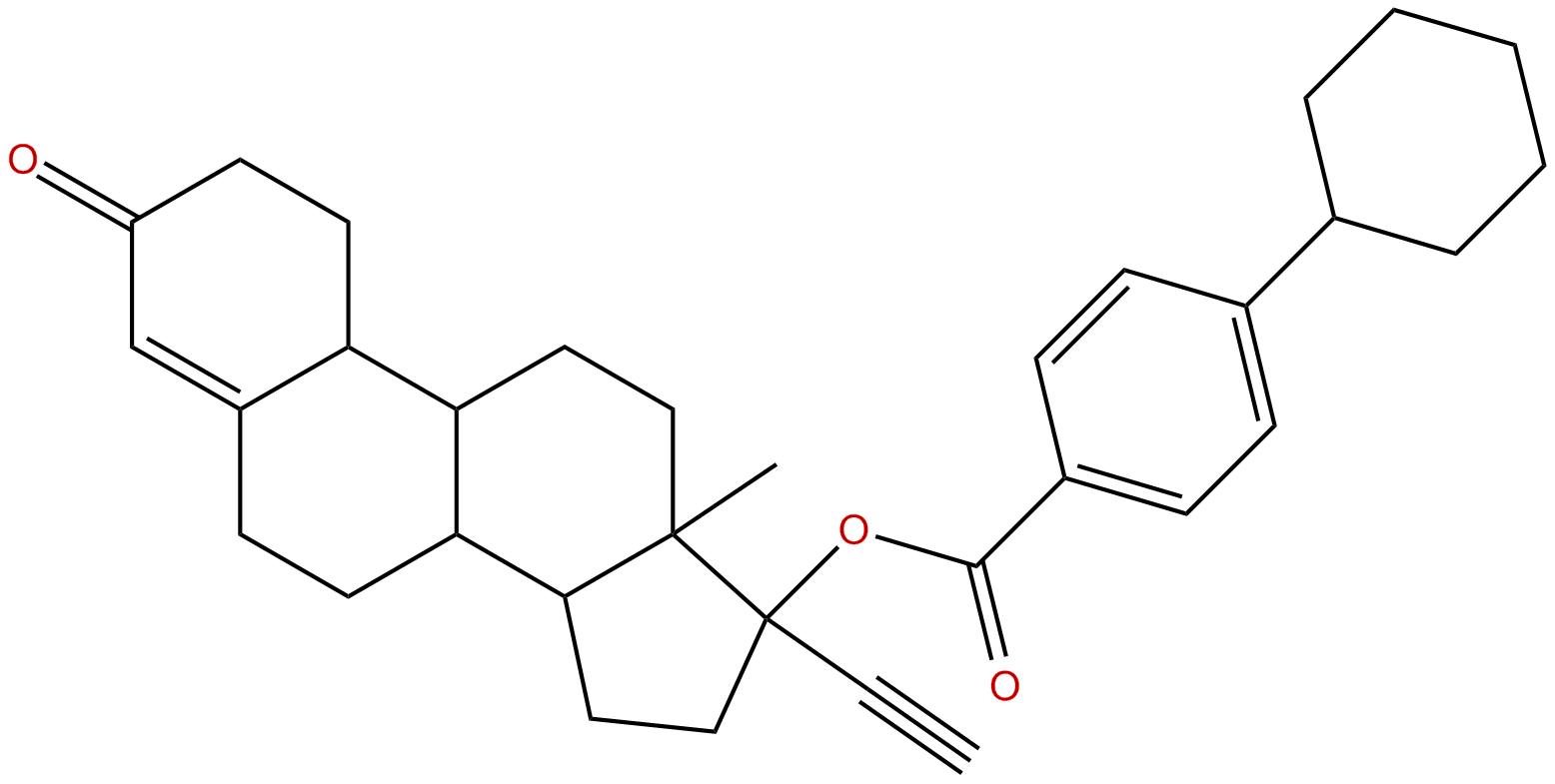 Image of (17.alpha.)-17-[(4-cyclohexylbenzoyl)oxy]-19-norpregn-4-en-20-yn-3-one