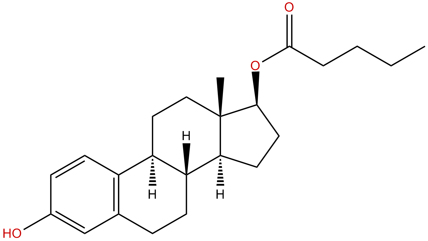 Image of (17.beta.)-estra-1,3,5(10)-triene-3,17-diol pentanoate
