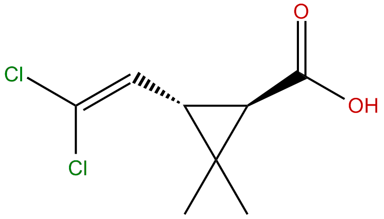 Image of (1R-trans)-3-(2,2-Dichloroethenyl)-2,2-dimethylcyclopropanecarboxylic acid
