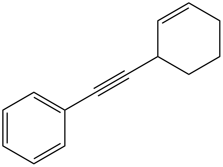 Image of (2-cyclohexen-1-ylethynyl)benzene