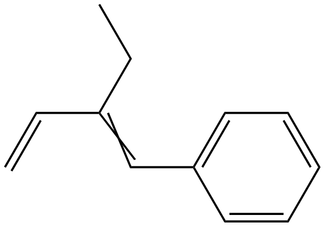 Image of (2-ethyl-1,3-butadienyl)benzene