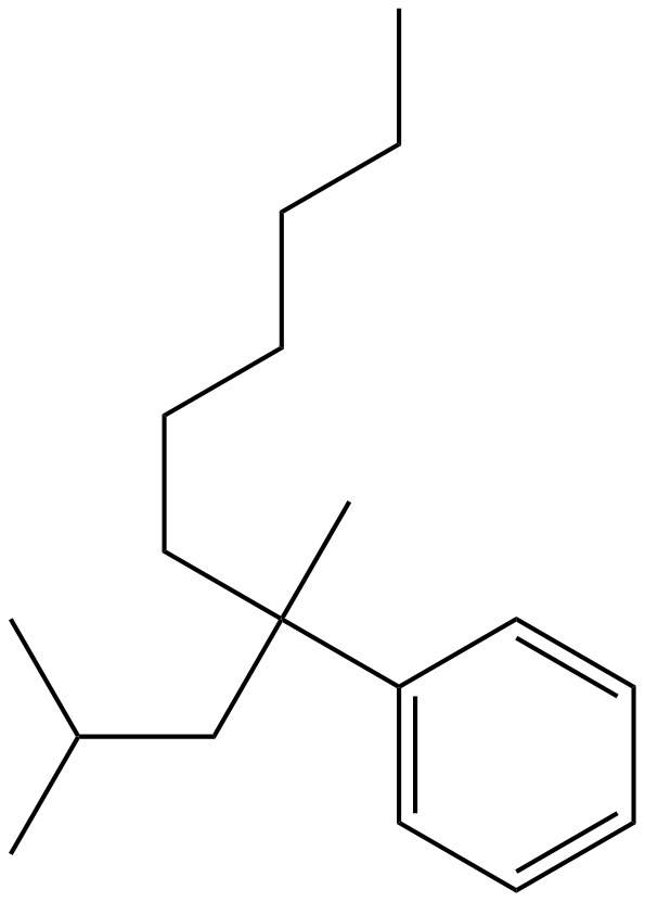 Image of [2-methyl-2-(2-methylpropyl)heptyl]benzene