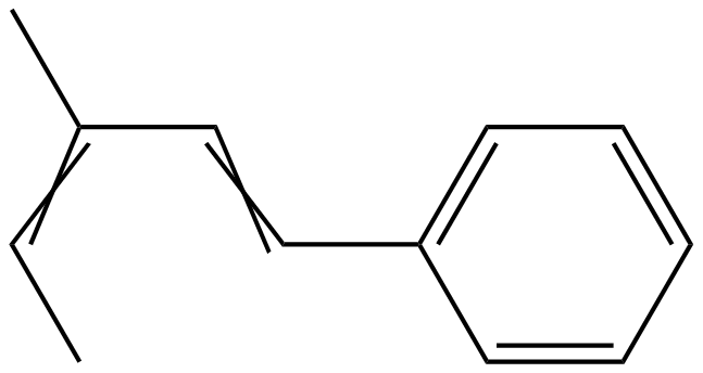 Image of (3-methyl-1,3-pentadienyl)benzene