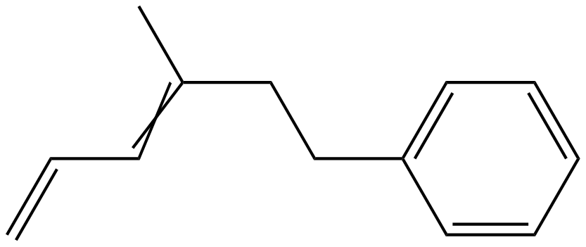 Image of (3-methyl-3,5-hexadienyl)benzene
