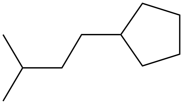 Image of (3-methylbutyl)cyclopentane