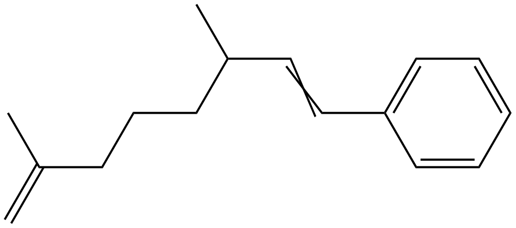 Image of (3,7-dimethyl-1,7-octadienyl)benzene