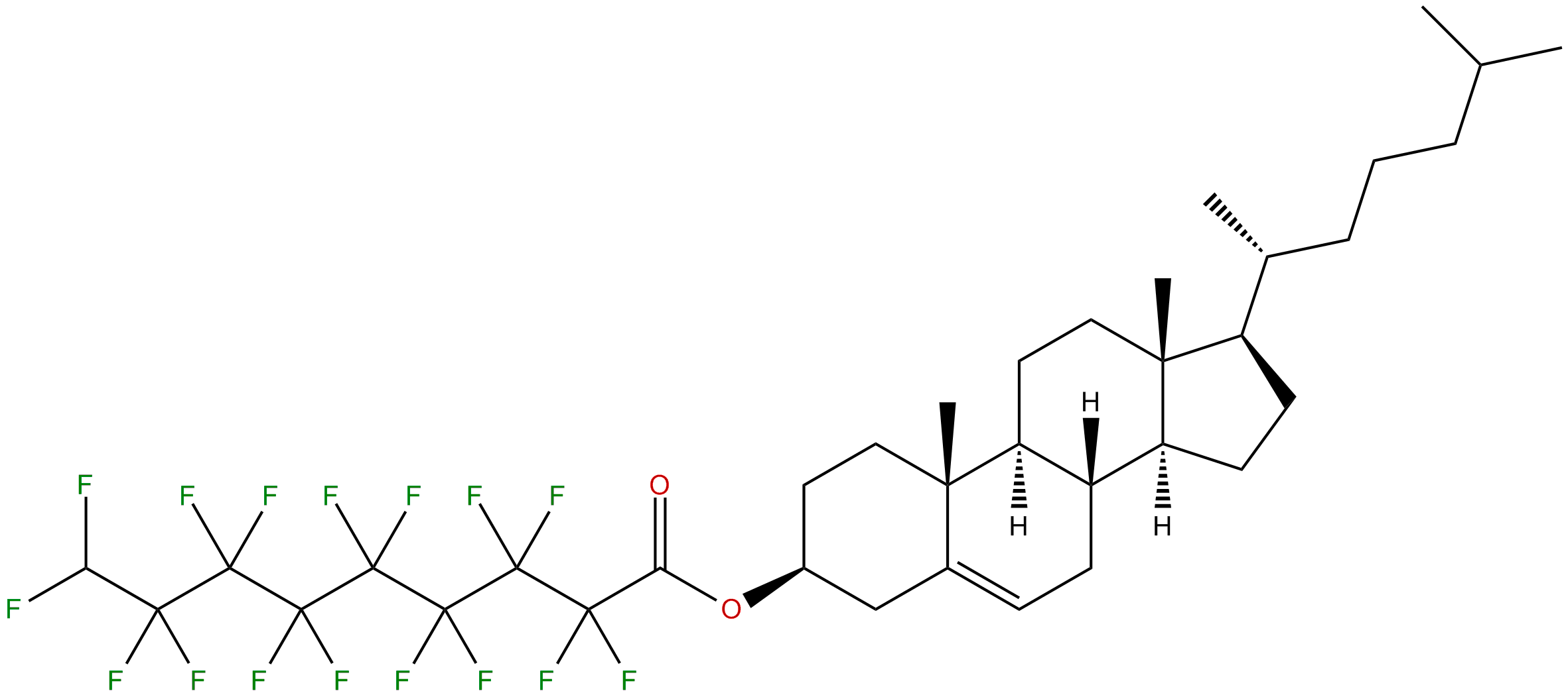 Image of (3.beta.)-chloest-5-en-3-yl 2,2,3,3,4,4,5,5,6,6,7,7,8,8,9,9-hexadecafluorononanoate