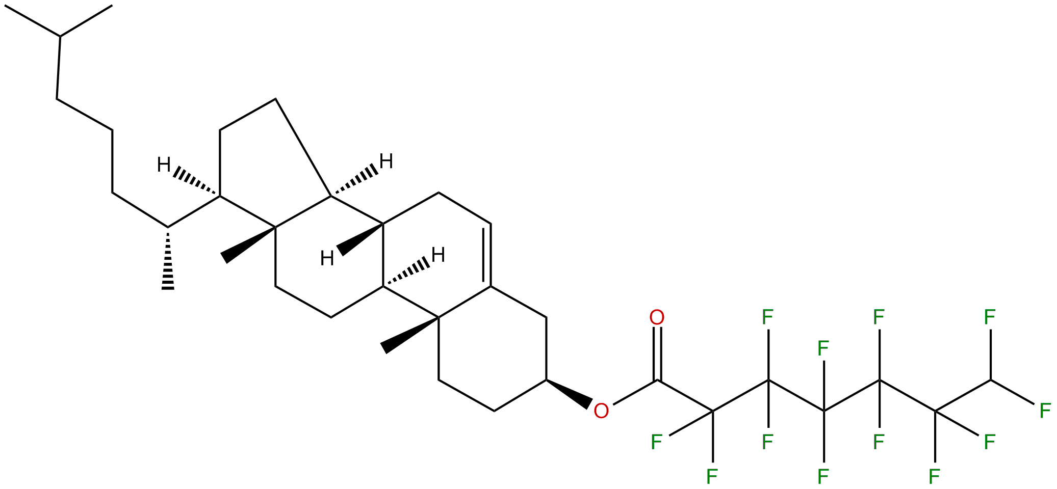 Image of (3.beta.)-cholest-5-en-3-yl 2,2,3,3,4,4,5,5,6,6,7,7-dodecafluoroheptanoate