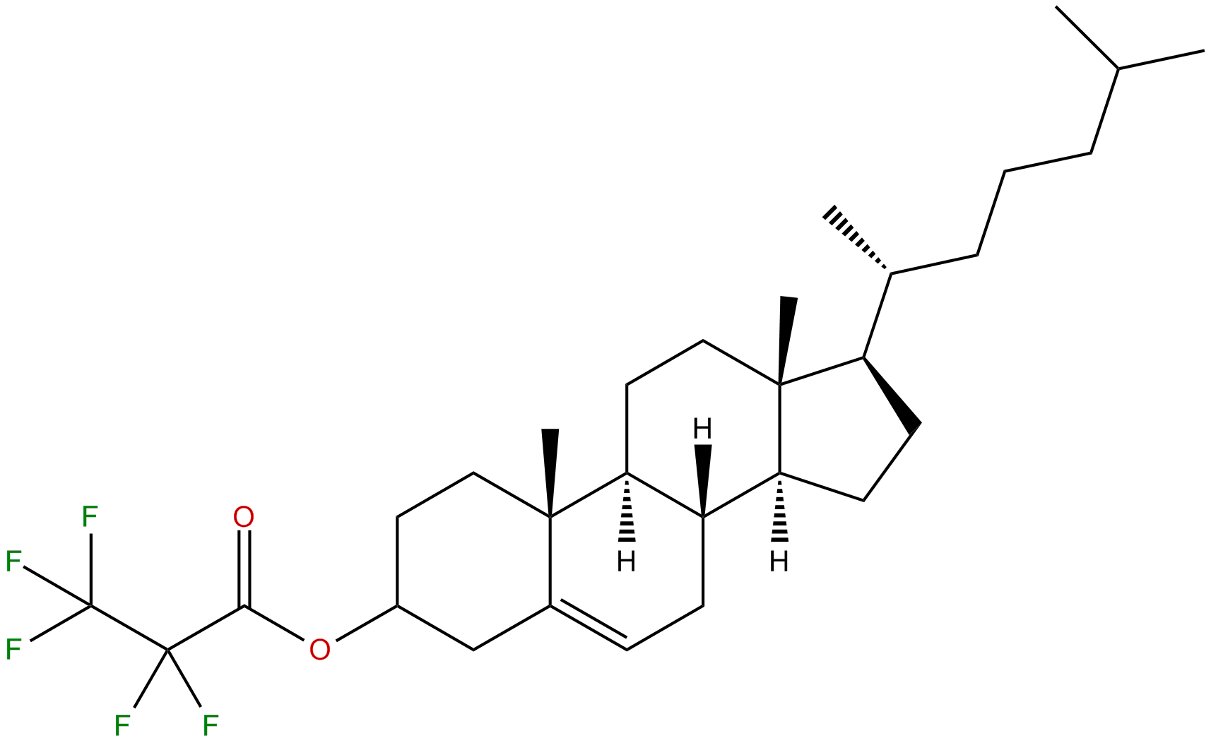 Image of (3.beta.)-cholest-5-en-3-yl pentafluoropropanoate