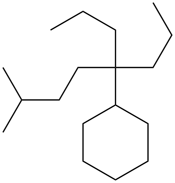 Image of (4-methyl-1,1-dipropylpentyl)cyclohexane