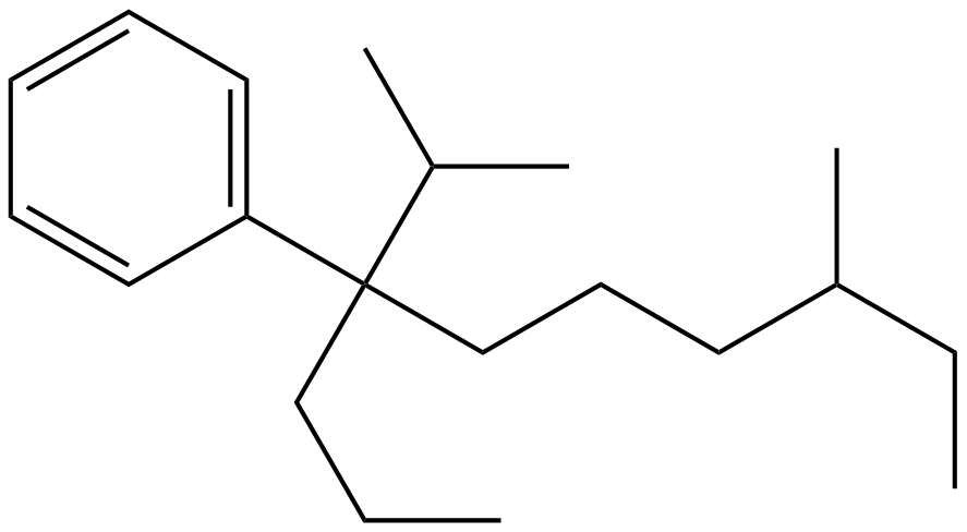 Image of [5-methyl-1-(1-methylethyl)-1-propylheptyl]benzene