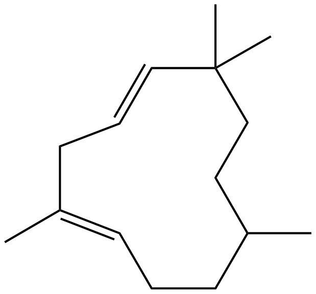 Image of (E,E)-2,6,6,9-tetramethyl-1,4-cycloundecadiene