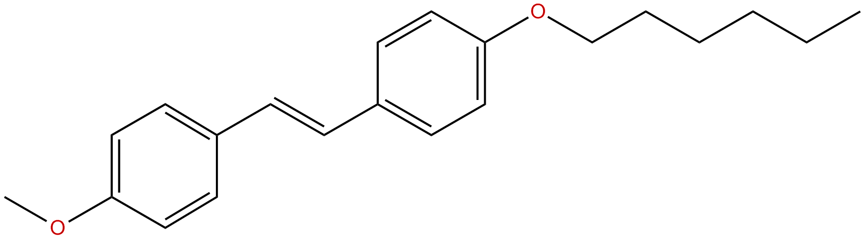 Image of (E)-1-(4-methoxyphenyl)-2-(4-hexoxyphenyl)ethene