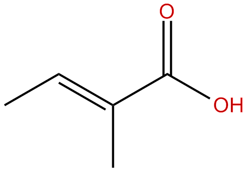 Image of (E)-2-methyl-2-butenoic acid