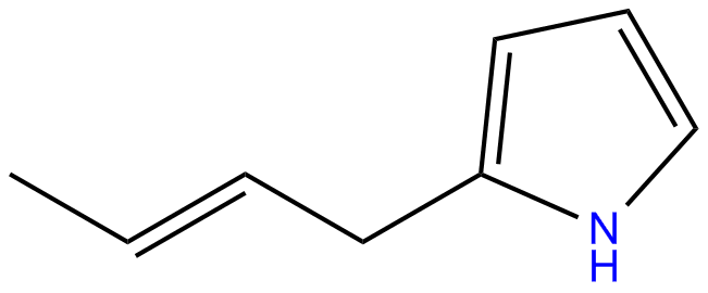 Image of (E)-2-(2-butenyl)-1H-pyrrole