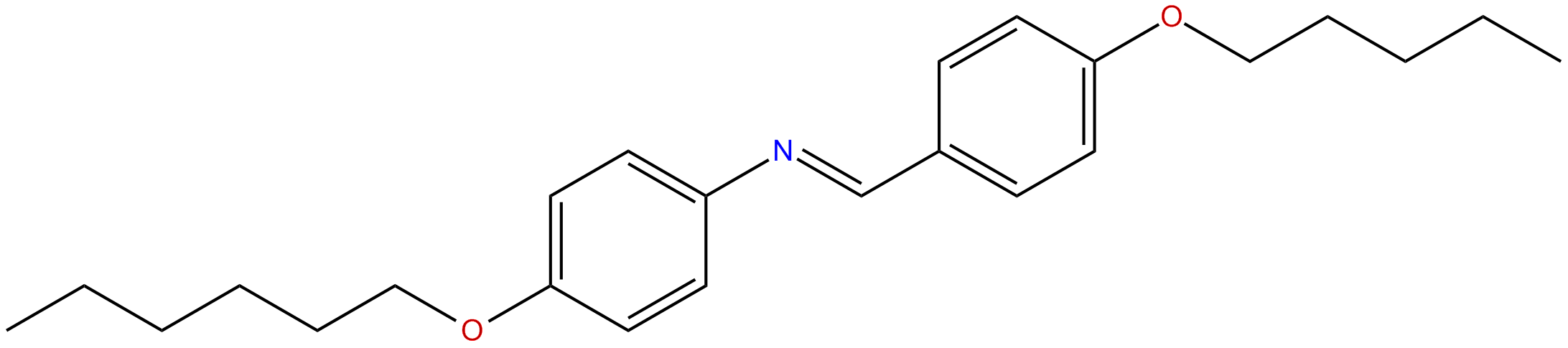 Image of (E)-4-(hexyloxy)-N-[[4-(pentyloxy)phenyl]-methylene]benzenamine