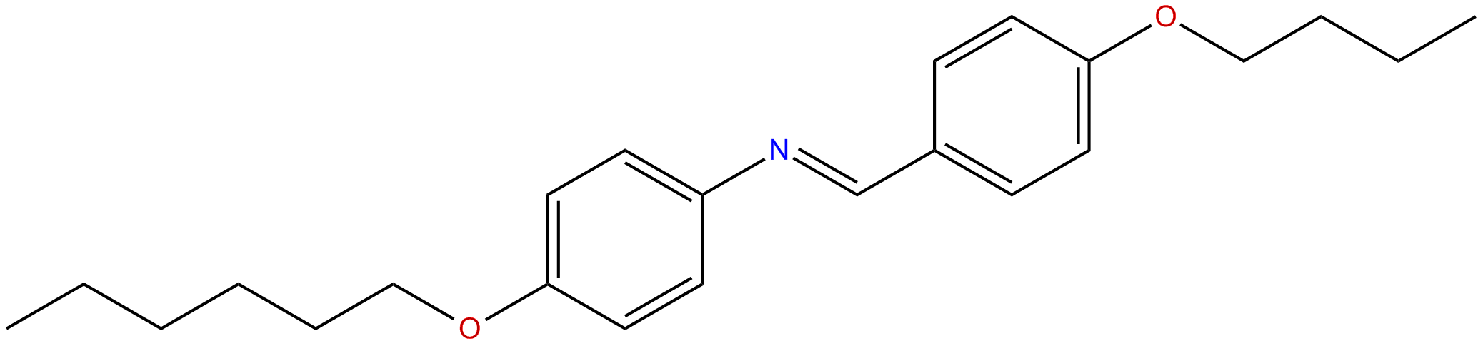 Image of (E)-N-[(4-butoxyphenyl)methylene]-4-(hexyloxy)benzenamine