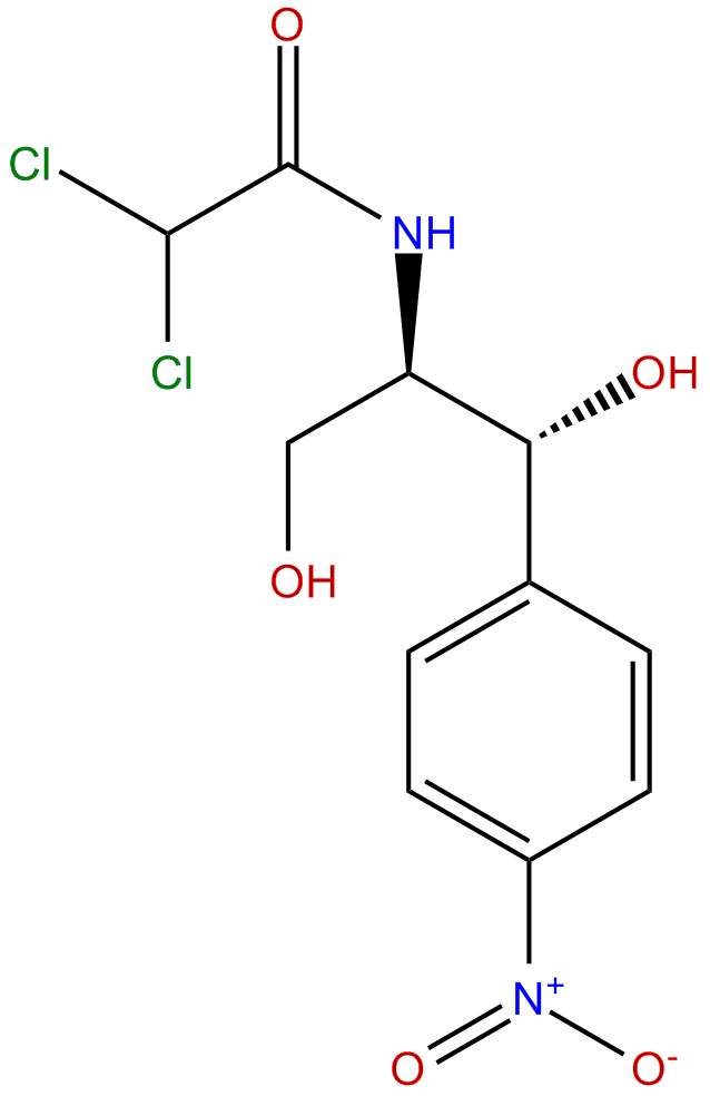 Image of [R-(R*,R*)]-2,2-dichloro-N-[2-hydroxy-1-(hydroxymethyl)-2-(4-nitrophenyl)ethyl]ethanamide