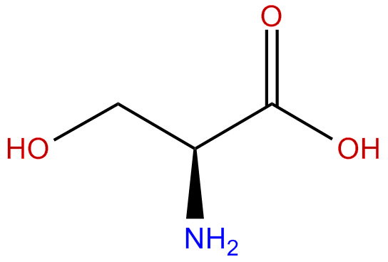 Image of (S)-2-amino-3-hydroxypropanoic acid