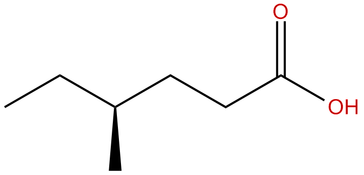 Image of (S)-4-methylhexanoic acid