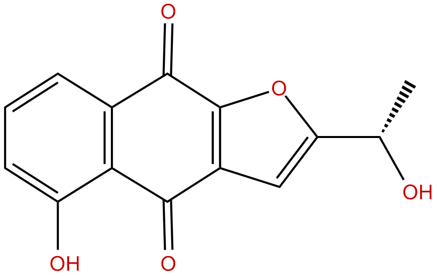 Image of (S)-5-hydroxy-2-(1-hydroxyethyl)naphtho[2,3-b]furan-4,9-dione