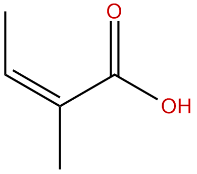 Image of (Z)-2-methyl-2-butenoic acid