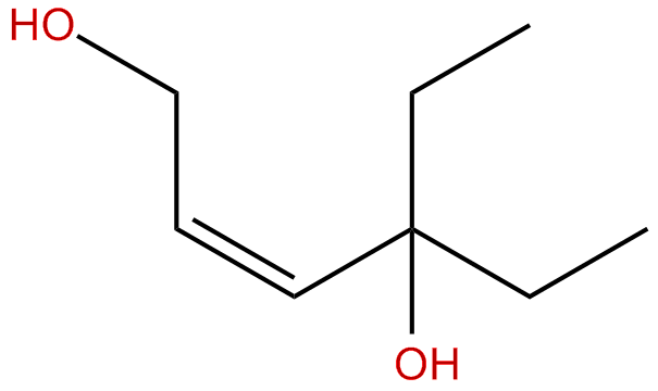Image of (Z)-4-ethyl-2-hexene-1,4-diol