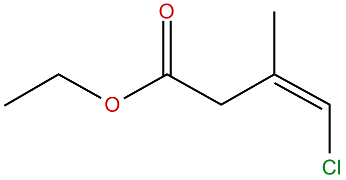 Image of (Z)-ethyl 4-chloro-3-methyl-3-butenoate