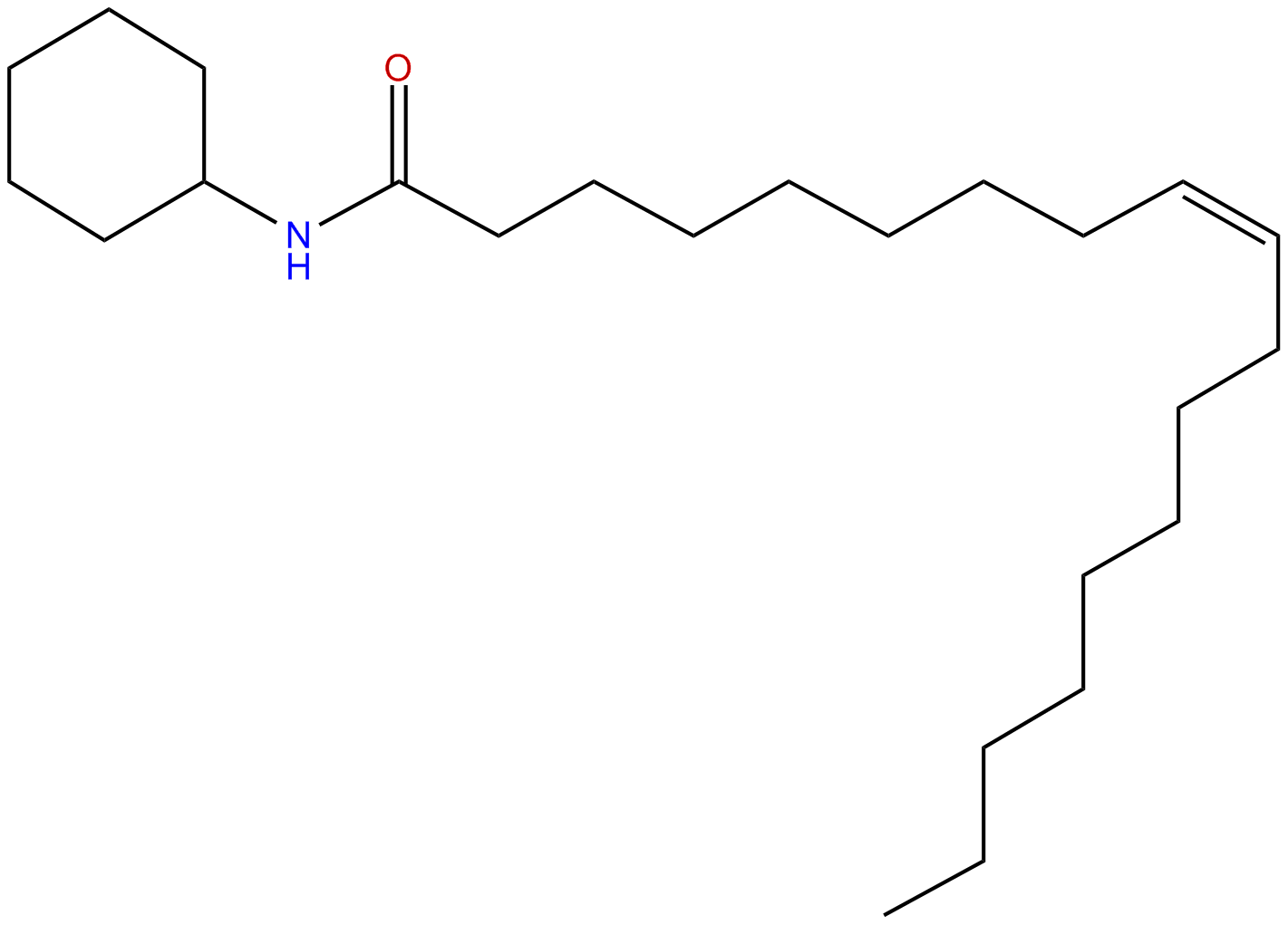 Image of (Z)-N-cyclohexyl-9-octadecenamide